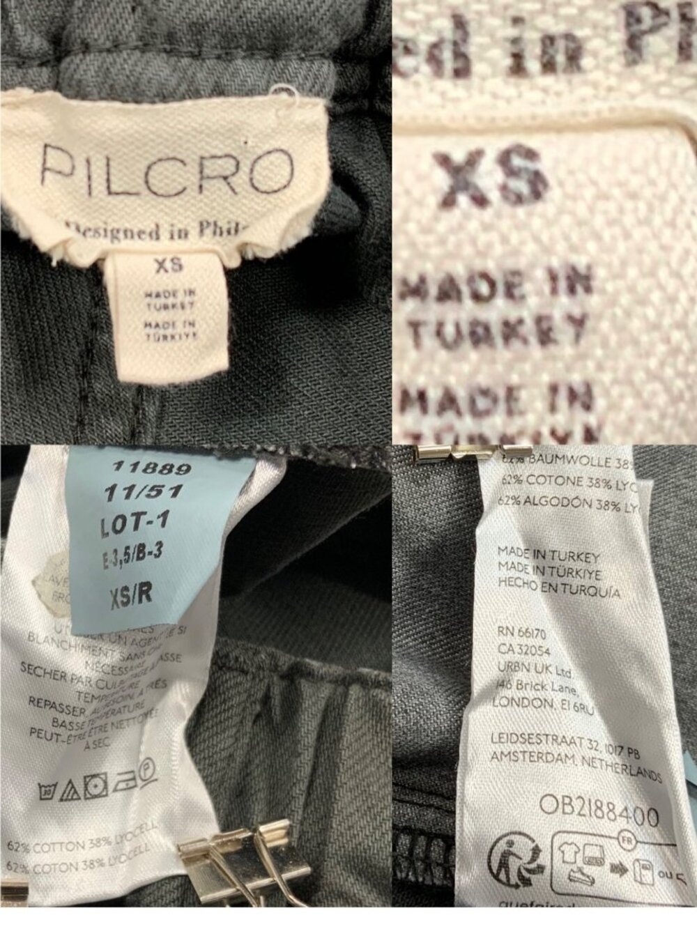 Anthropologie Pilcro Adi Pull On Mid Rise Flare Pants XS Faded Black - Picture 7 of 16